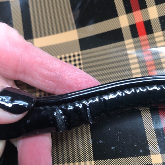 Shiny plaid handbag - Picture 7 of 8